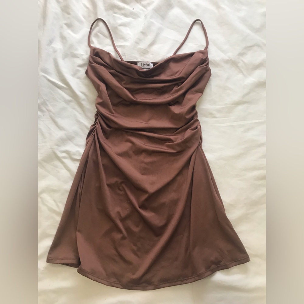 Brown Mini Dress